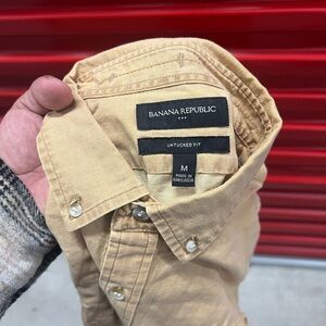 Banana Republic Beige Casual Shirt